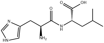 L-组氨酰-L-亮氨酸 结构式