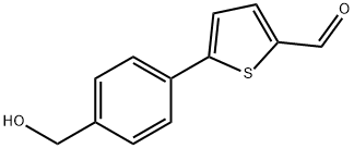 2-(3-Hydroxymethylphenyl)thiophene-3-carboxylic acid 结构式