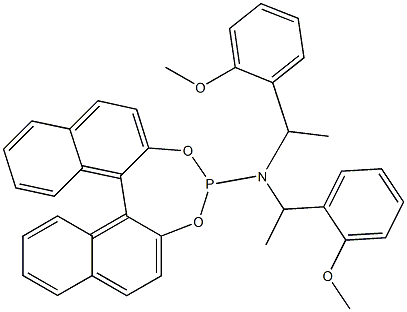 (11BS)-N,N-双[(S)-(+)-1-(2-甲氧基苯基)乙基]二萘并[2,1-D:1',2'-F][1,3,2]二氧磷杂七环-4-胺 结构式