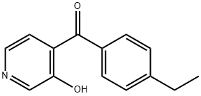 Methanone, (4-ethylphenyl)(3-hydroxy-4-pyridinyl)- (9CI) 结构式