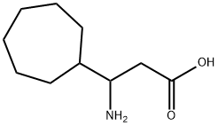 3-氨基-3-环庚丙酸 结构式