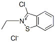 3-chloro-2-ethyl-1,2-benzisothiazolium chloride 结构式