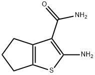 2-氨基-5,6-二氢-环戊烷并噻吩-3-羰酰胺 结构式