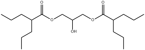 2-hydroxypropane-1,3-diyl bis(2-propylvalerate)  结构式