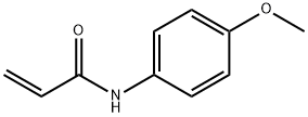 N-(4-甲氧苯基)丙烯酰基酰胺 结构式