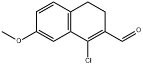 1-氯-7-甲氧基-3,4-二氢萘-2-甲醛 结构式
