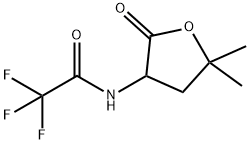 N-(5,5-DIMETHYL-2-OXOTETRAHYDRO-3-FURYL)-2,2,2-TRIFLUOROACETAMIDE 结构式