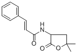 N-(5,5-Dimethyl-2-oxotetrahydro-3-furyl)cinnamamide 结构式