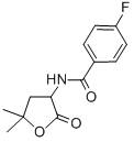 BENZAMIDE, N-(5,5-DIMETHYL-2-OXOTETRAHYDRO-3-FURYL)-p-FLUORO- 结构式