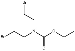 ETHYL BIS(2-BROMOETHYL)CARBAMATE 结构式