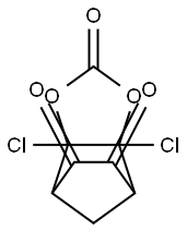 3a,7a-Dichloro-3a,4,7,7a-tetrahydro-4,7-methano-1,3-benzodioxole-2,5,6-trione 结构式