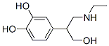 1,2-Benzenediol, 4-[2-(ethylamino)-1-(hydroxymethyl)ethyl]- (9CI) 结构式