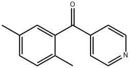 (2,5-二甲基苯基)(吡啶-4-基)甲酮 结构式