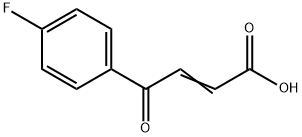 (E)-4-(4-氟苯基)-4-氧代-2-丁烯酸 结构式