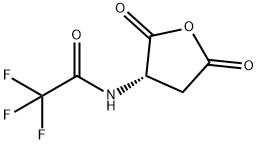 (S)-(-)-2-(三氟乙酰胺)琥珀酸酐 结构式