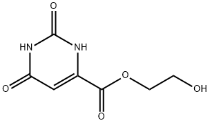 2-HYDROXYETHYL 2,4-DIOXO-1H-PYRIMIDINE-6-CARBOXYLATE 结构式