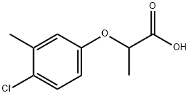 A-(4-氯-3-甲基苯氧基)丙酸 结构式