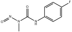 3-(4-氟苯基)-1-甲基-1-亚硝基脲 结构式