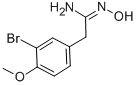 BENZENEETHANIMIDAMIDE, 3-BROMO-N-HYDROXY-4-METHOXY 结构式