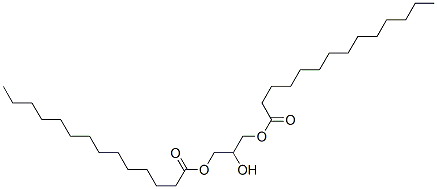 2-hydroxypropane-1,3-diyl dimyristate 结构式