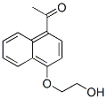 4-(2-Hydroxyethoxy)-1-naphthalenylethanone 结构式