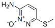 3-Pyridazinamine, 6-(methylthio)-, 2-oxide (9CI) 结构式