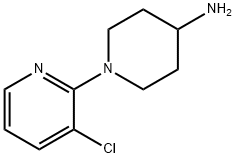 4-胺基-1-[(3-氯-2-吡啶基)]哌啶 结构式
