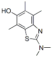 6-Benzothiazolol,  2-(dimethylamino)-4,5,7-trimethyl- 结构式