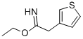 2-THIOPHEN-3-YLACETIMIDIC ACID ETHYL ESTER 结构式