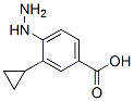 Benzoic acid, 3-cyclopropyl-4-hydrazino- (9CI) 结构式