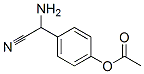 Benzeneacetonitrile, 4-(acetyloxy)-alpha-amino- (9CI) 结构式