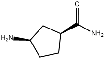 Cyclopentanecarboxamide, 3-amino-, (1S,3R)- (9CI) 结构式