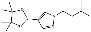 1-(3-甲基丁基)-1H-吡唑-4-硼酸频那醇酯 结构式