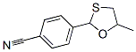 Benzonitrile, 4-(5-methyl-1,3-oxathiolan-2-yl)- (9CI) 结构式