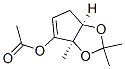 4H-Cyclopenta-1,3-dioxol-6-ol,3a,6a-dihydro-2,2,6a-trimethyl-,acetate,(3aR,6aR)-(9CI) 结构式