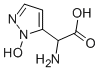 1H-Pyrazole-5-acetic acid, alpha-amino-1-hydroxy- (9CI) 结构式