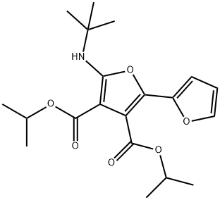 [2,2-Bifuran]-3,4-dicarboxylic  acid,  5-[(1,1-dimethylethyl)amino]-,  bis(1-methylethyl)  ester  (9CI) 结构式