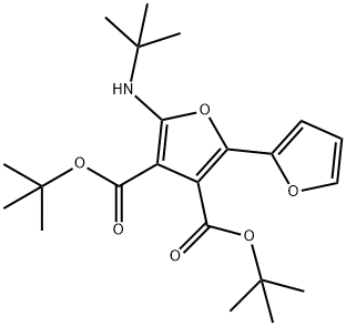 [2,2-Bifuran]-3,4-dicarboxylic  acid,  5-[(1,1-dimethylethyl)amino]-,  bis(1,1-dimethylethyl)  ester  (9CI) 结构式