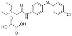 N-((Diethylamino)acetyl)-4-((4-chlorophenyl)thio)phenylamine oxalate 结构式
