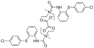 [2-(4-chlorophenyl)sulfanylphenyl]carbamoylmethyl-diethyl-azanium, 2-h ydroxy-2-oxo-acetate 结构式