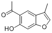 1-(6-HYDROXY-3-METHYLBENZOFURAN-5-YL)ETHANONE 结构式