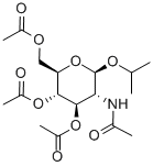 异丙基-2-乙酰氨基-3,4,6-三-O-乙酰基-2-脱氧-Β-D-吡喃葡萄糖苷 结构式