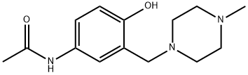 N-{ 4-HYDROXY-3-((4-METHYL-1-PIPERAZINYL) METHYL)- PHENYL}ACETAMIDE 结构式