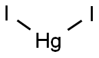 Mercury(II) iodide 结构式