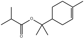2-甲基-丙酸-1-甲基-1-(4-甲基-3-环己烯-1-基)乙酯 结构式