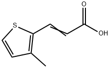 3-(3-甲基-2-噻吩)丙烯酸 结构式