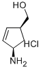 (1S,4R)-4-AMINO-CYCLOPENT-2-ENYL-METHANOL HYDROCHLORIDE 结构式