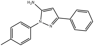 3-苯基-1-(对甲苯基)-1H-吡唑-5-胺 结构式