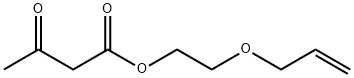 化合物 2-(ALLYLOXY)ETHYL ACETOACETATE 结构式