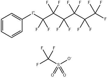 (全氟己基)苯基碘三氟甲磺酸盐 结构式